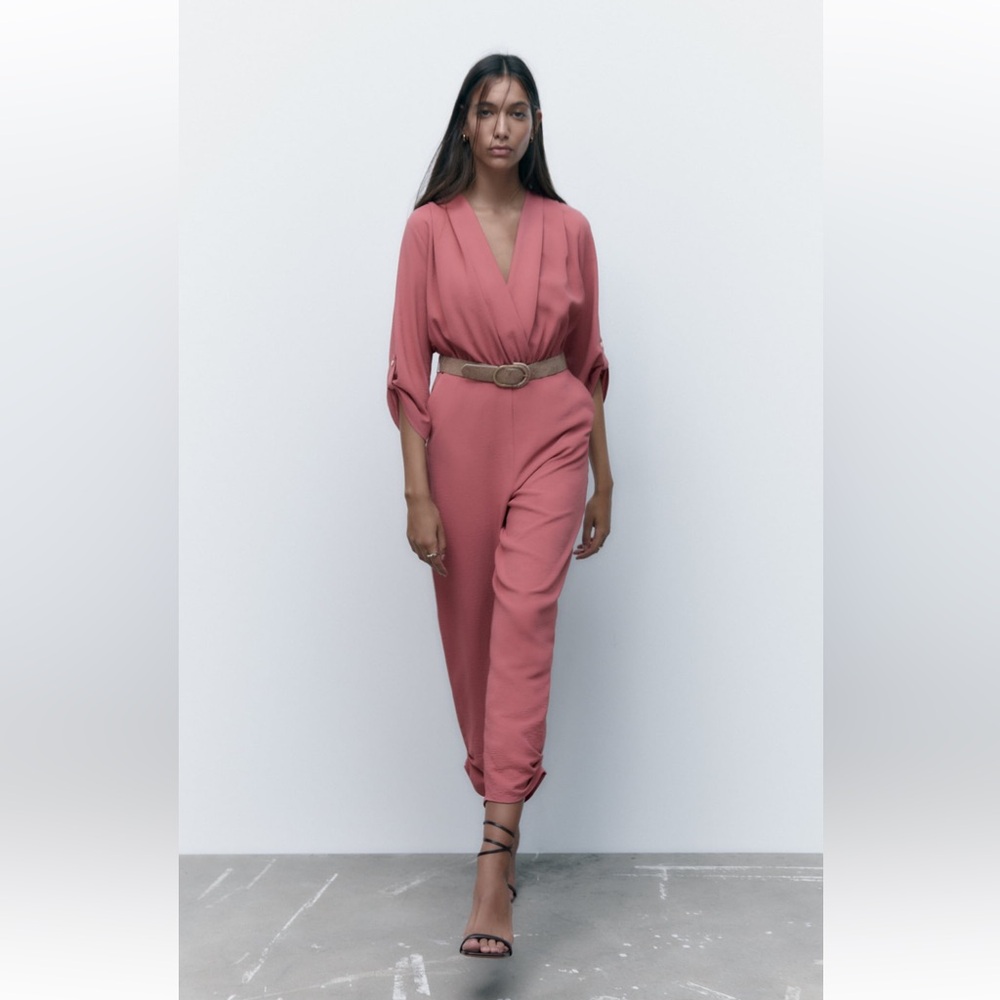 Zara Belted Jumpsuit